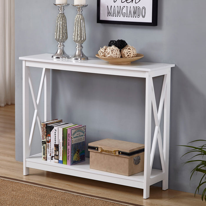 Long Island Console Table 100cm - White