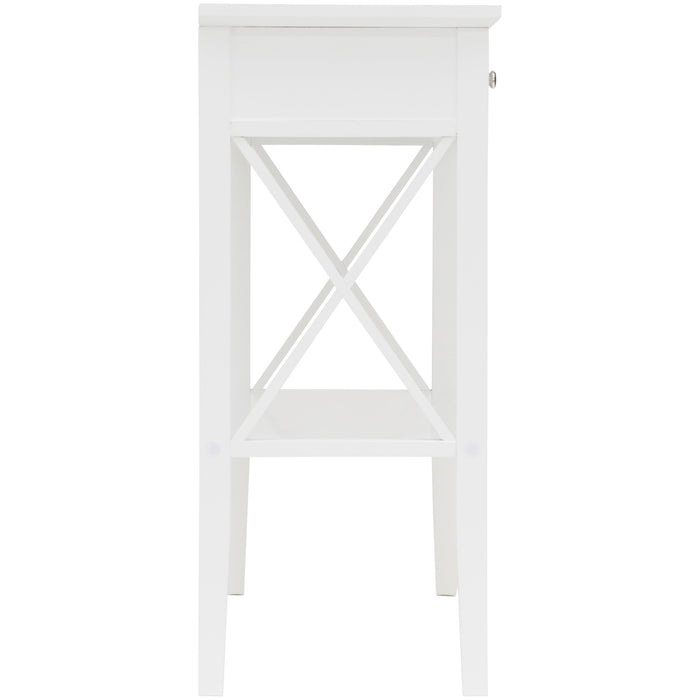 Long Island 2 Drawer Console Table - White