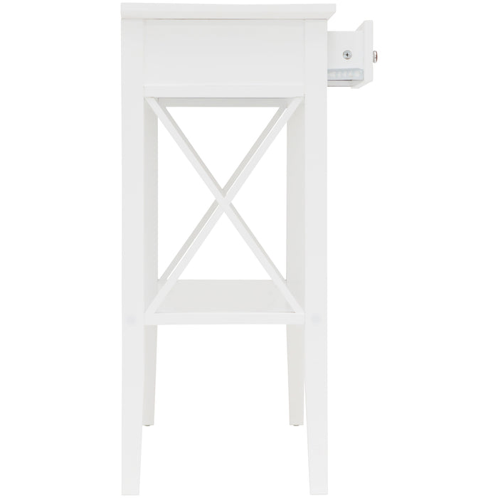 Long Island 2 Drawer Console Table - White