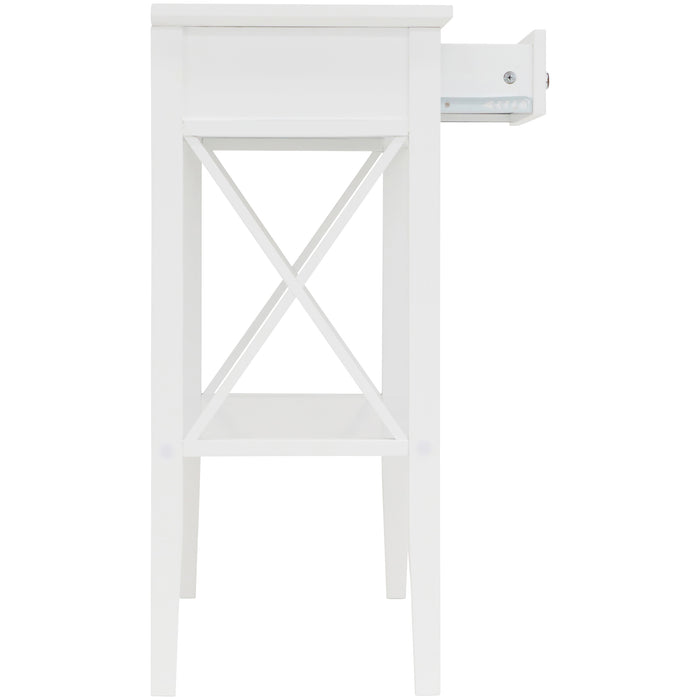 Long Island 2 Drawer Console Table - White