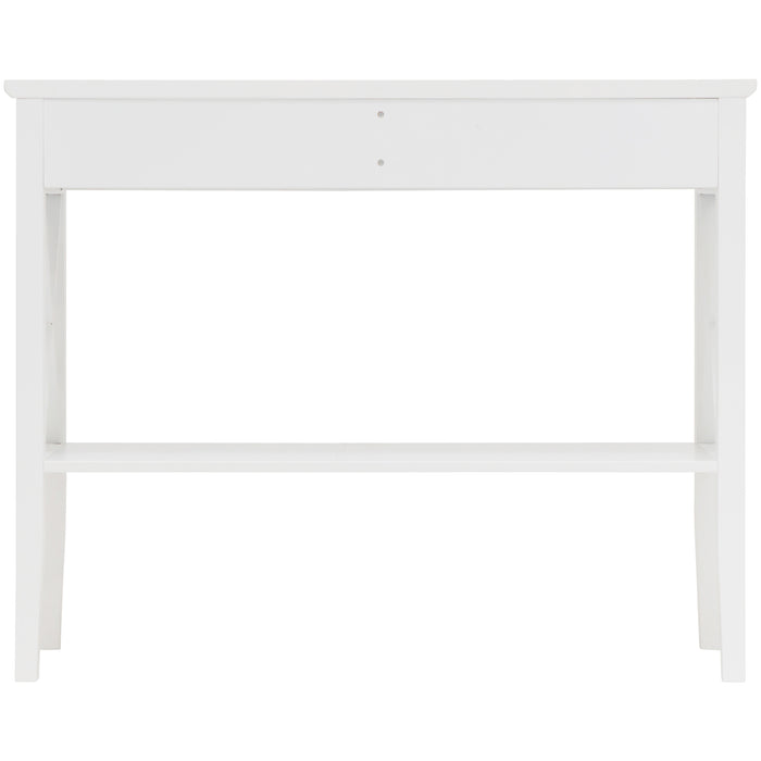 Long Island 2 Drawer Console Table - White