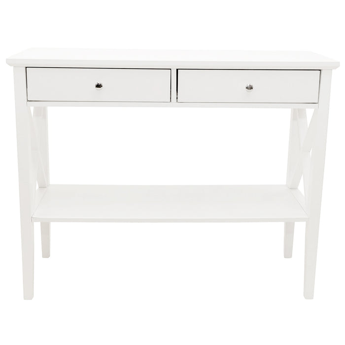 Long Island 2 Drawer Console Table - White