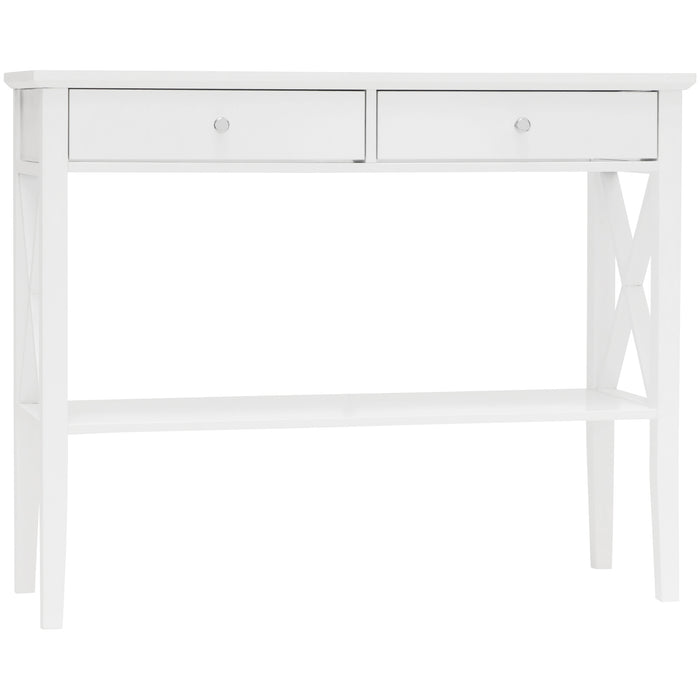 Long Island 2 Drawer Console Table - White