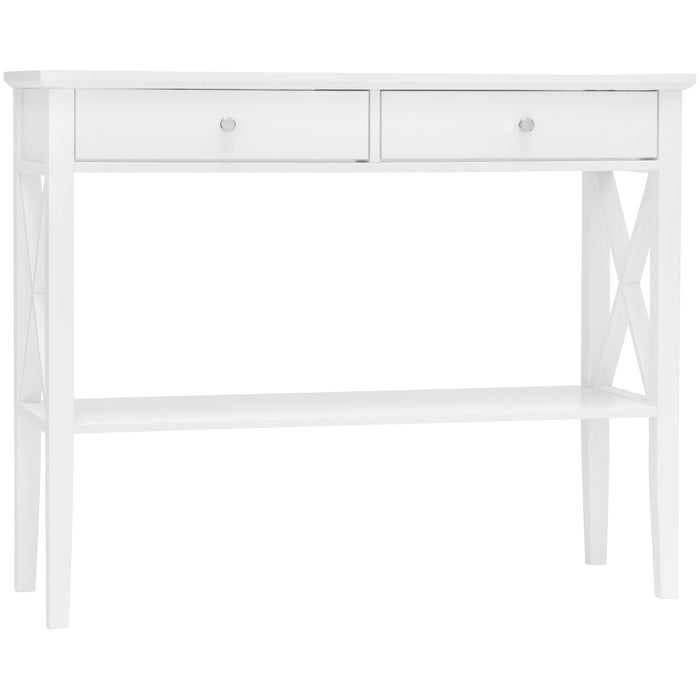 Long Island 2 Drawer Console Table - White