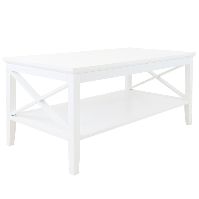 Long Island Rectangular Coffee Table - White