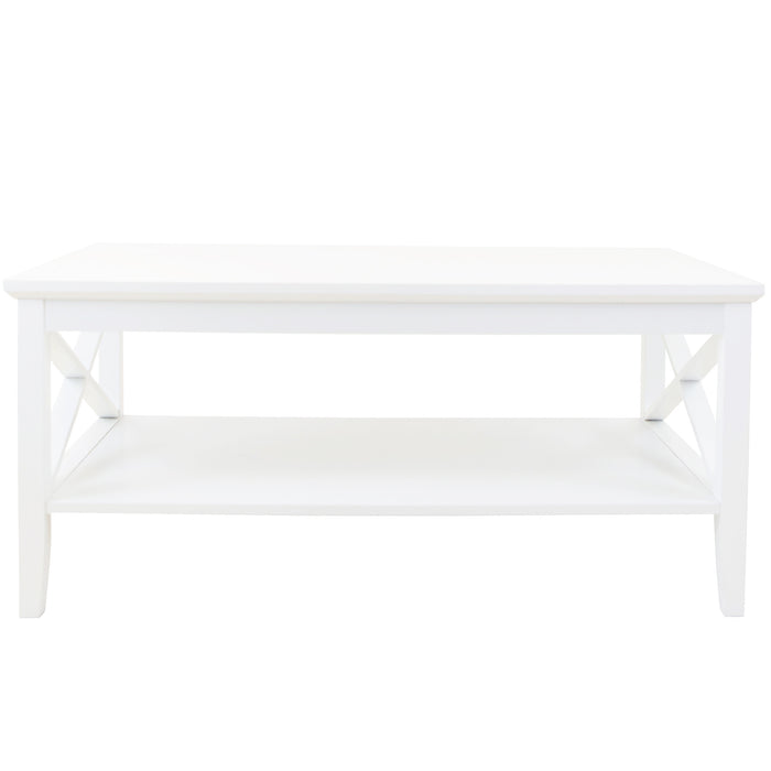 Long Island Rectangular Coffee Table - White