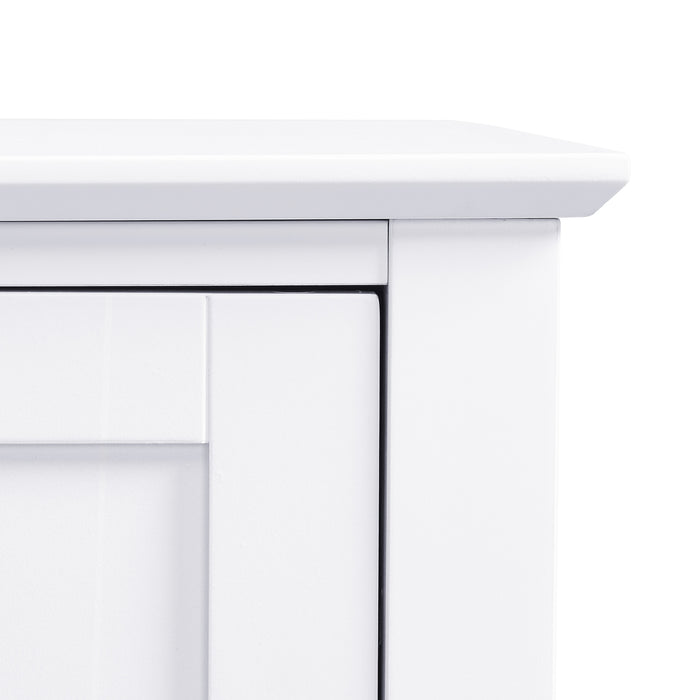 Zara Fluted 3 Drawer 2 Door Buffet - White