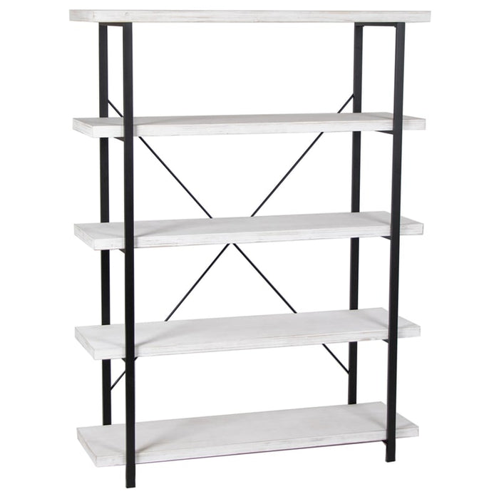 166cm Hamptons Style 5-Tier Shelf Unit