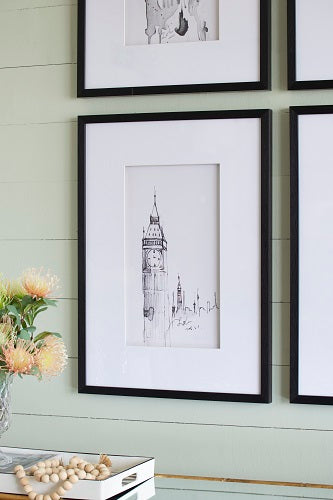 Set of 4 Steeple Buildings Framed Prints