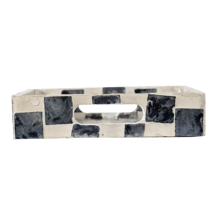 Black & White Rectangular Tray