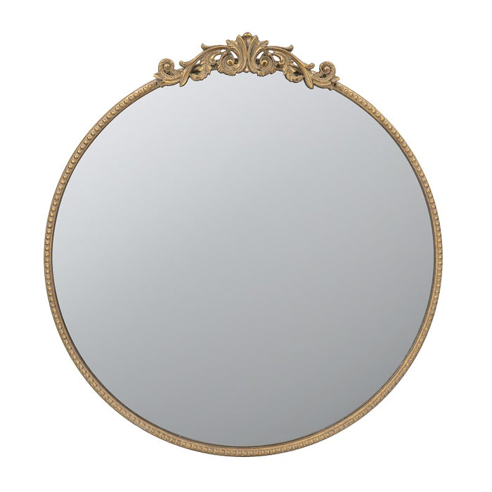 Baroque Gold Round Mirror 76