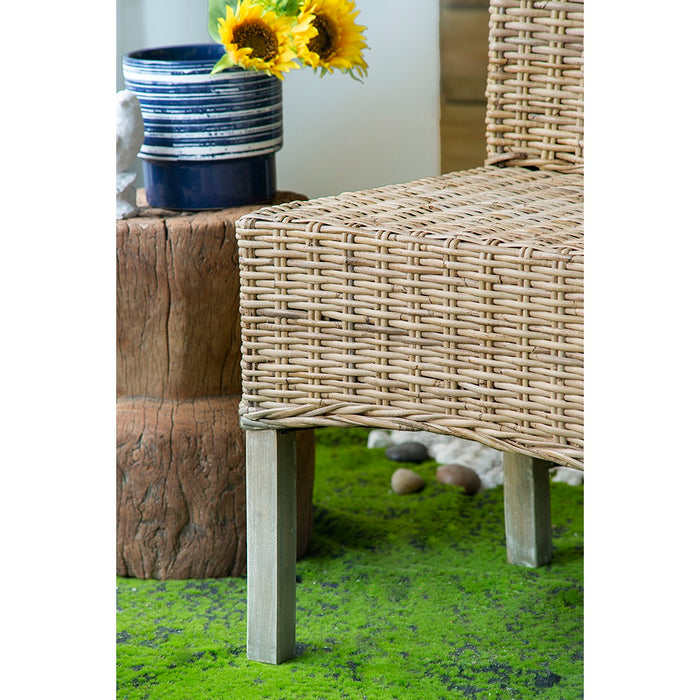 Variegated Rattan Dining Chair