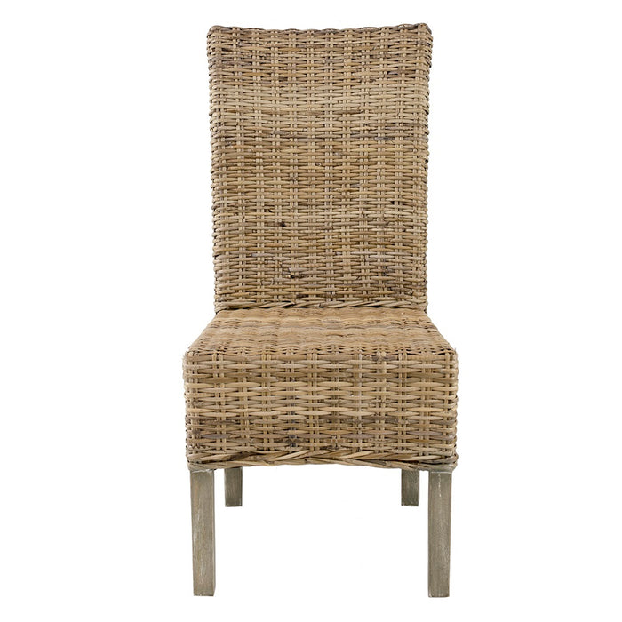 Variegated Rattan Dining Chair