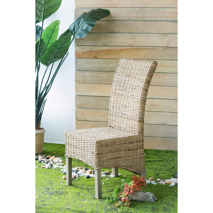 Variegated Rattan Dining Chair