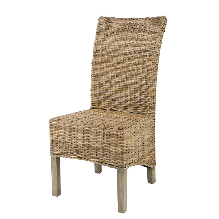 Variegated Rattan Dining Chair