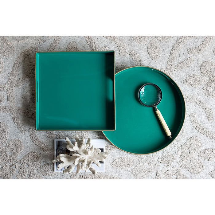 Mimosa Square Tray in Turquoise