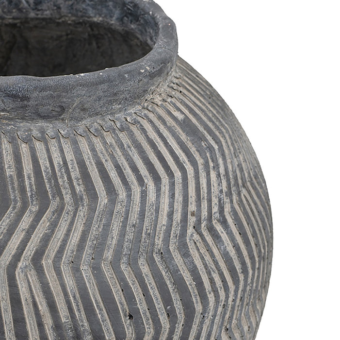 Carmoo Grey Textured Pot