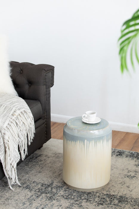 Florence Reactive Glaze Ceramic Stool