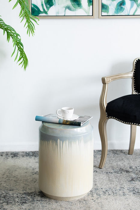 Florence Reactive Glaze Ceramic Stool