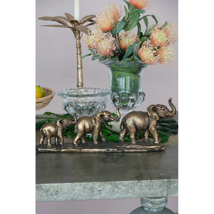 Elephant Family of 3 Statue