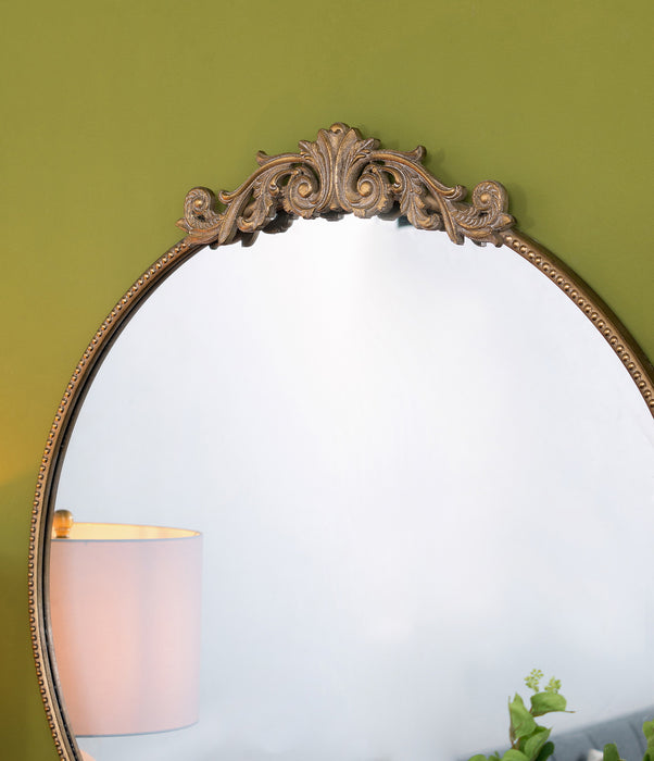 Baroque Gold Round Mirror Large 91