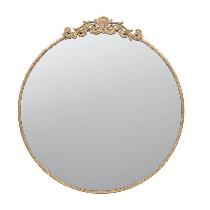 Baroque Gold Round Mirror Large 91