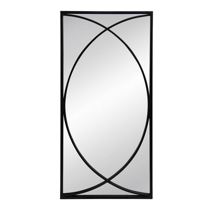 Set of 3 Black Swirl Wall Iron Frame Mirror 81