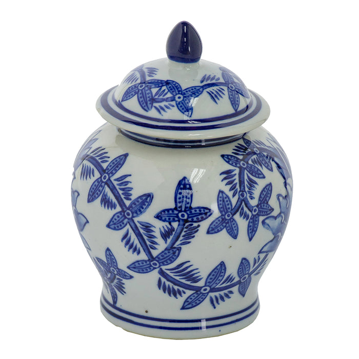 Aline Butterfly Lidded Vase 13.97cmh