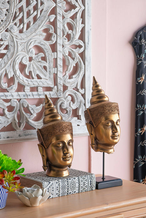 Buddha Statue Head on Stand