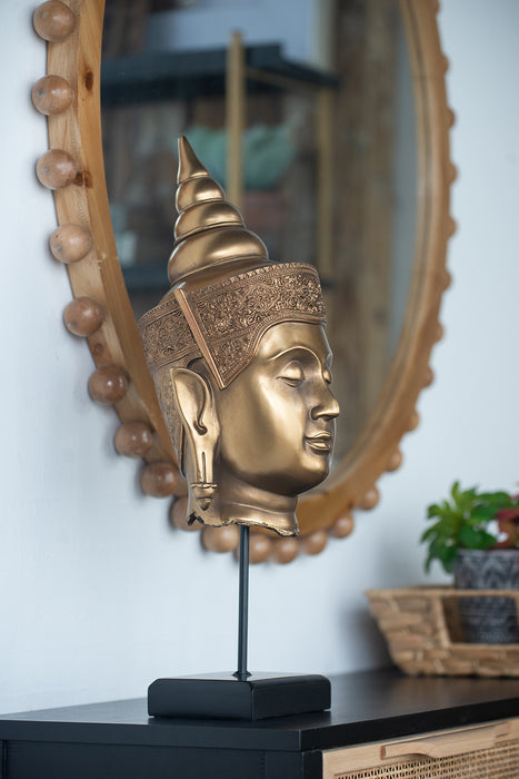 Buddha Statue Head on Stand