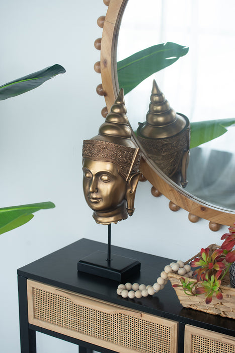 Buddha Statue Head on Stand