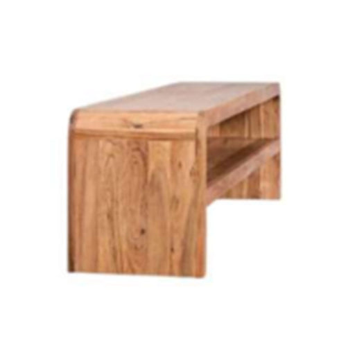 Curve Entertainment Unit Mango Wood Natural finish