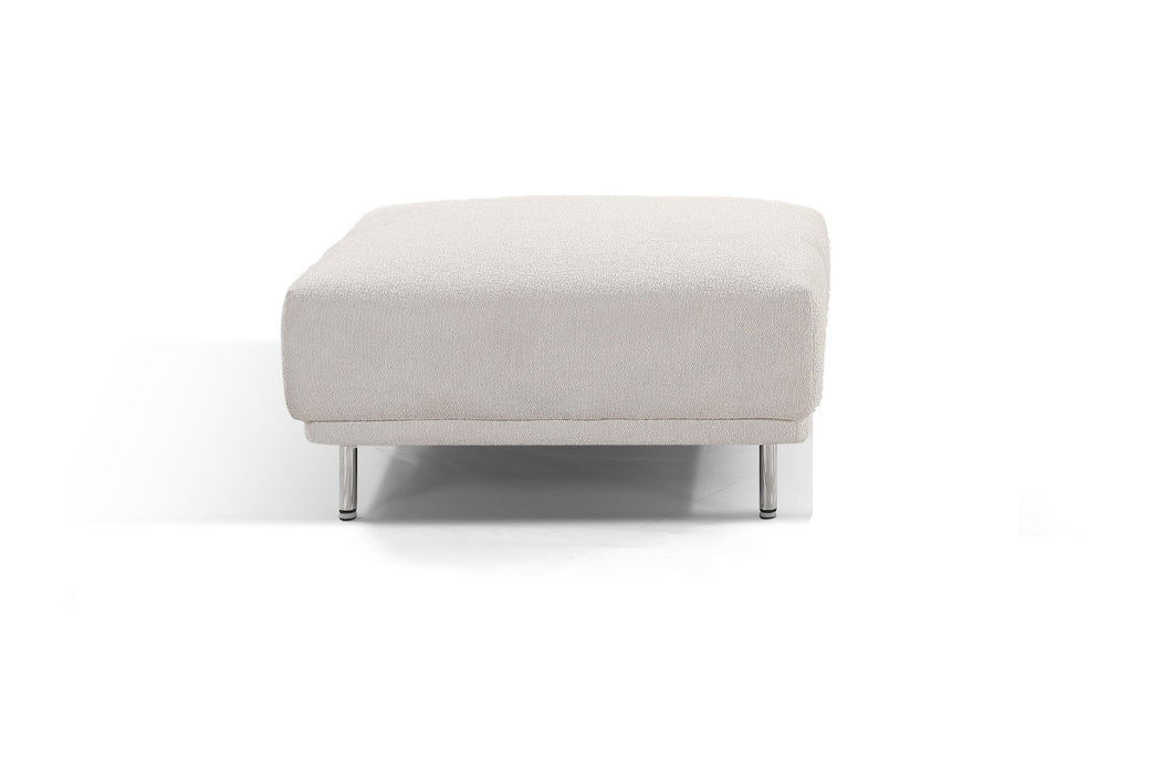 Ashford Ottoman - White