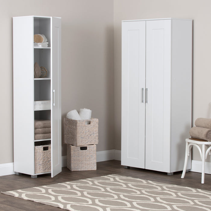 Montreal Cupboard 2 Door Tall White