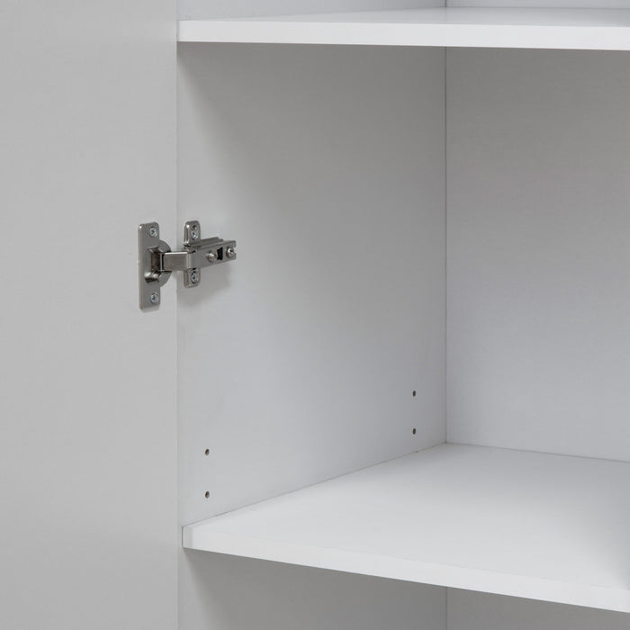 Multi-Purpose Cupboard 5 Tier White