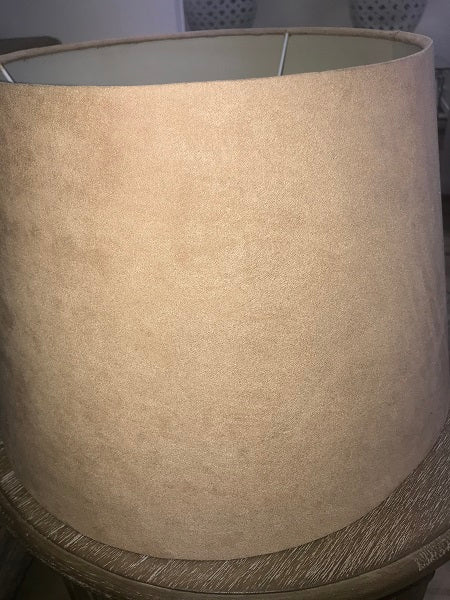 Caramel Suede look lampshade