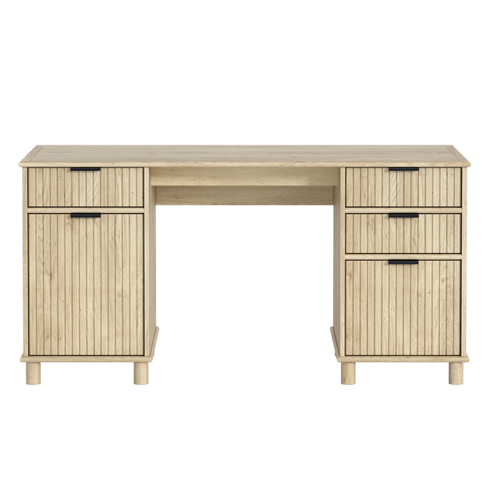 Sorrento Desk W/Drawers - Swedish Oak