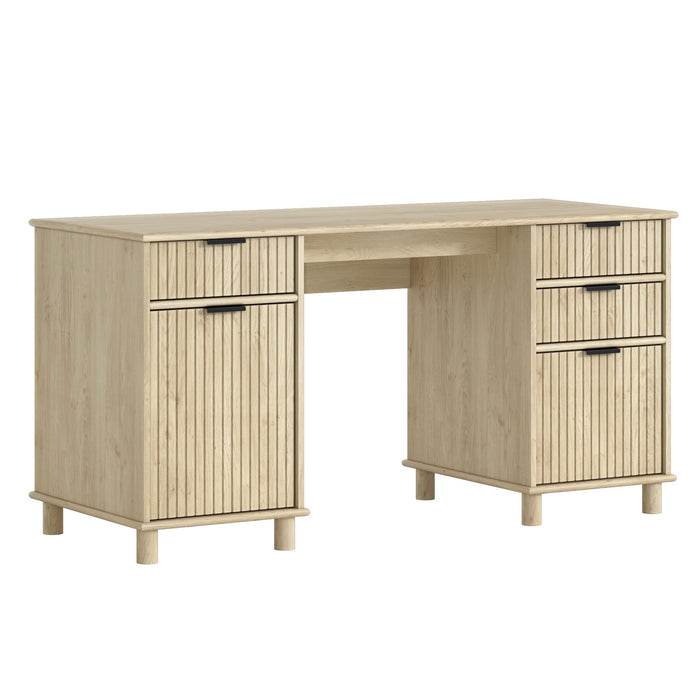 Sorrento Desk W/Drawers - Swedish Oak