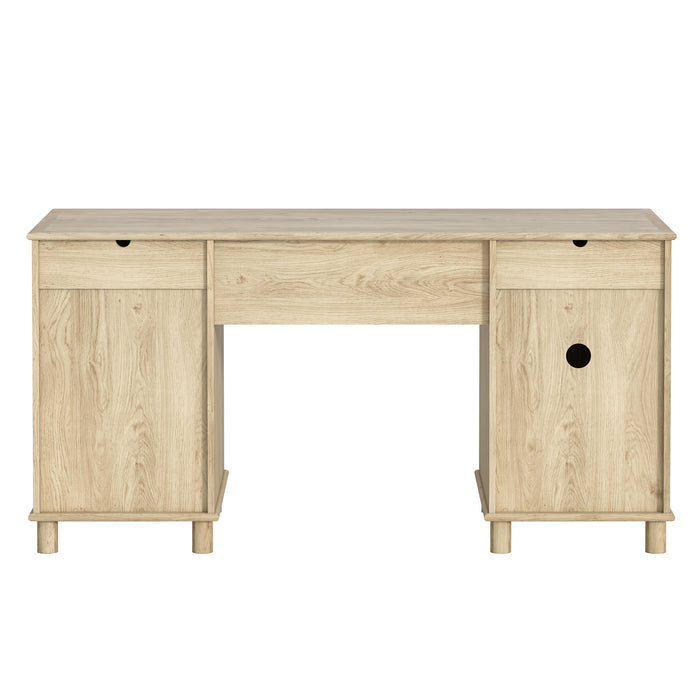Sorrento Desk W/Drawers - Swedish Oak