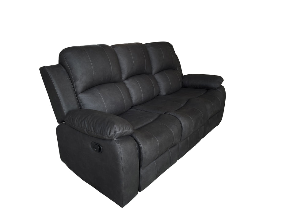 Valor 2 Seater Manual Recliner Charcoal Technology Fabric