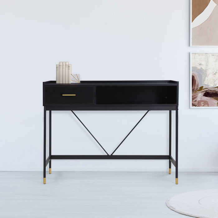 Alcona Console Table - Matte Black