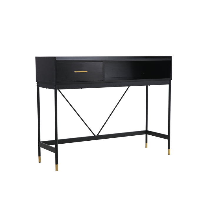 Alcona Console Table - Matte Black