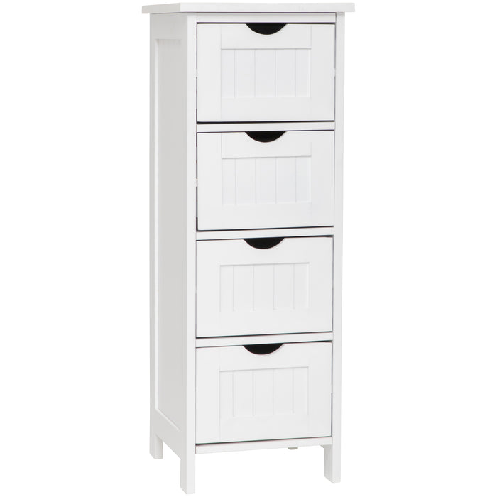 Maine 4 Drawer Multipurpose Bathroom Cabinet