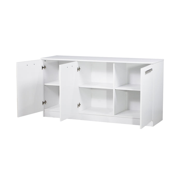 Alaska 3 Door Credenza - White