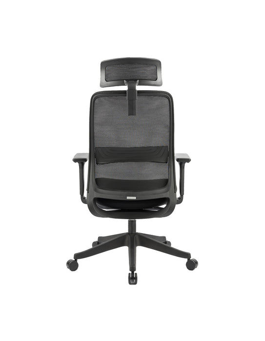 Carlie High Back Molded Foam Seat Ergonomic Office Chair In Black