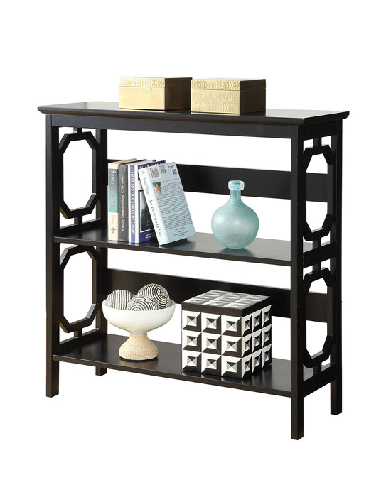 Omega 3 Tier Bookcase In Black