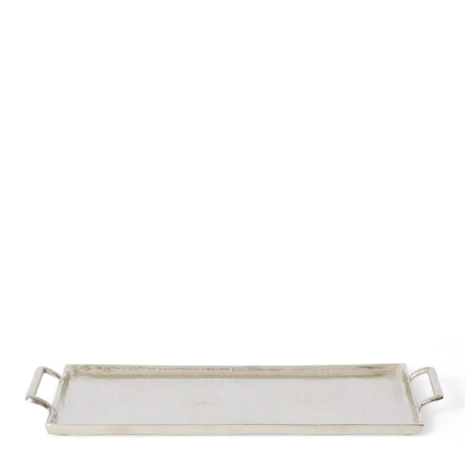 Dixson Rectangular Tray Large - Nickel