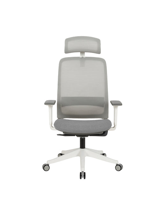 Carlie High Back Molded Foam Seat Ergonomic Office Chair In Grey