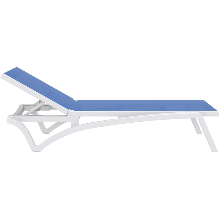 Siesta Pacific Sun Lounger - White/Blue