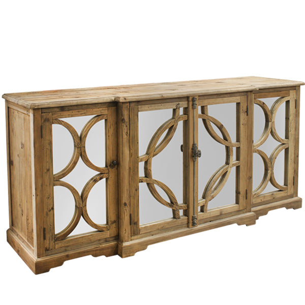 Keats Mirror Sideboard natural reclaimed timber